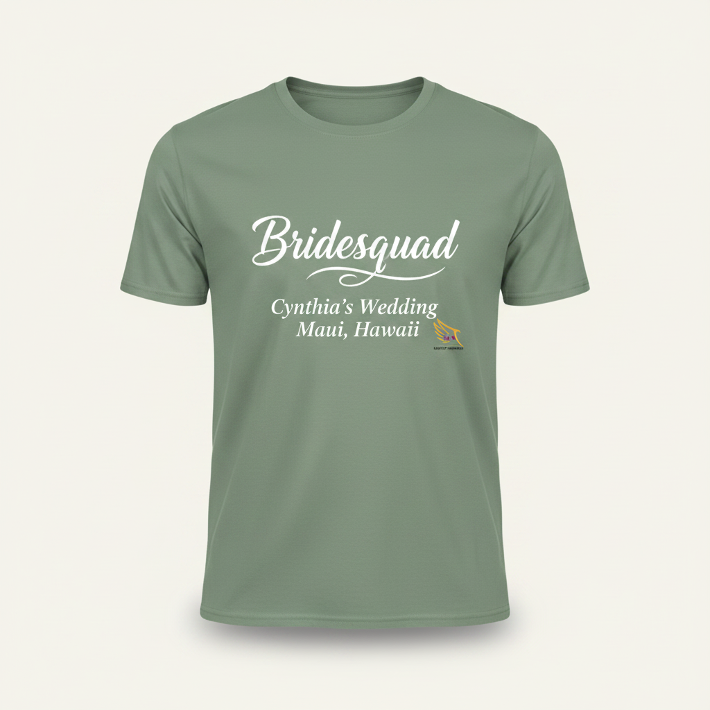 Bridesquad Tee - Sage Green mockup