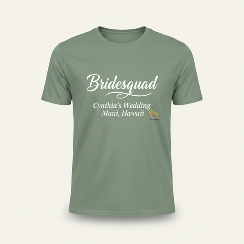 Bridesquad Tee - Sage Green mockup